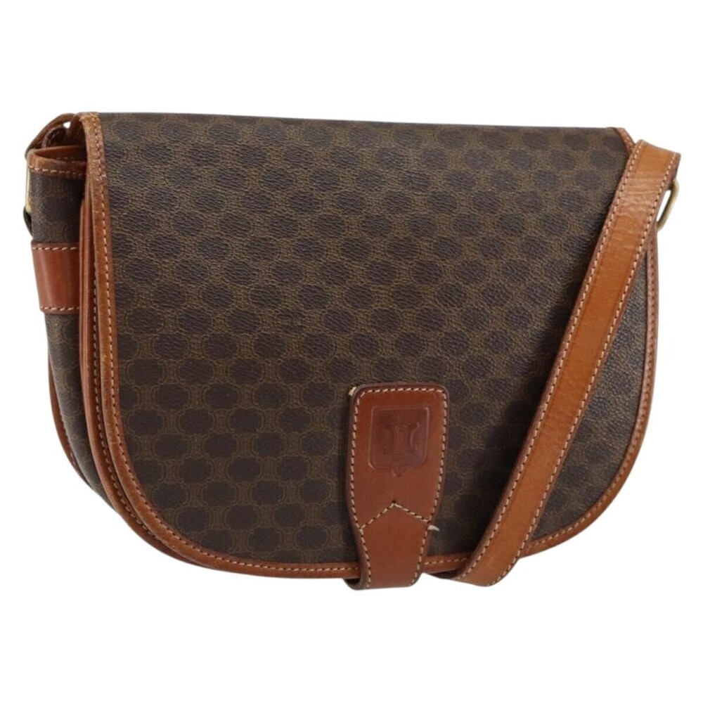 Celine Vintage Macadam Canvas and Leather